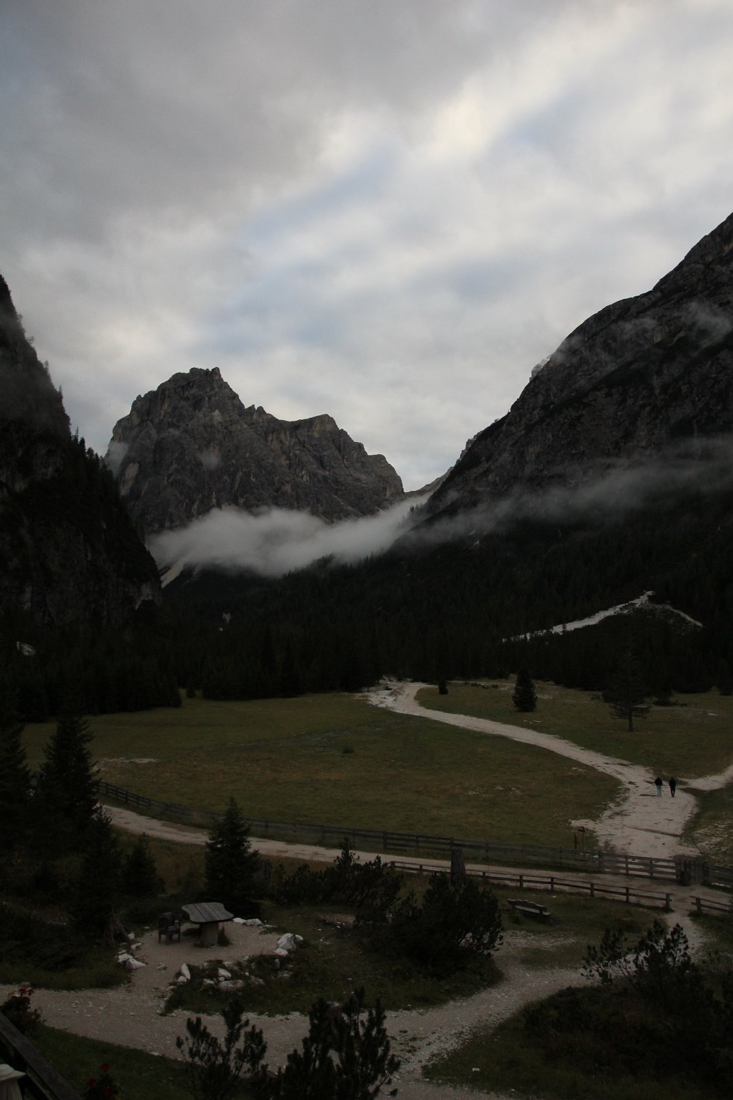 Blick aus unserem Zimmer in der Drei-Schuster-Hütte
