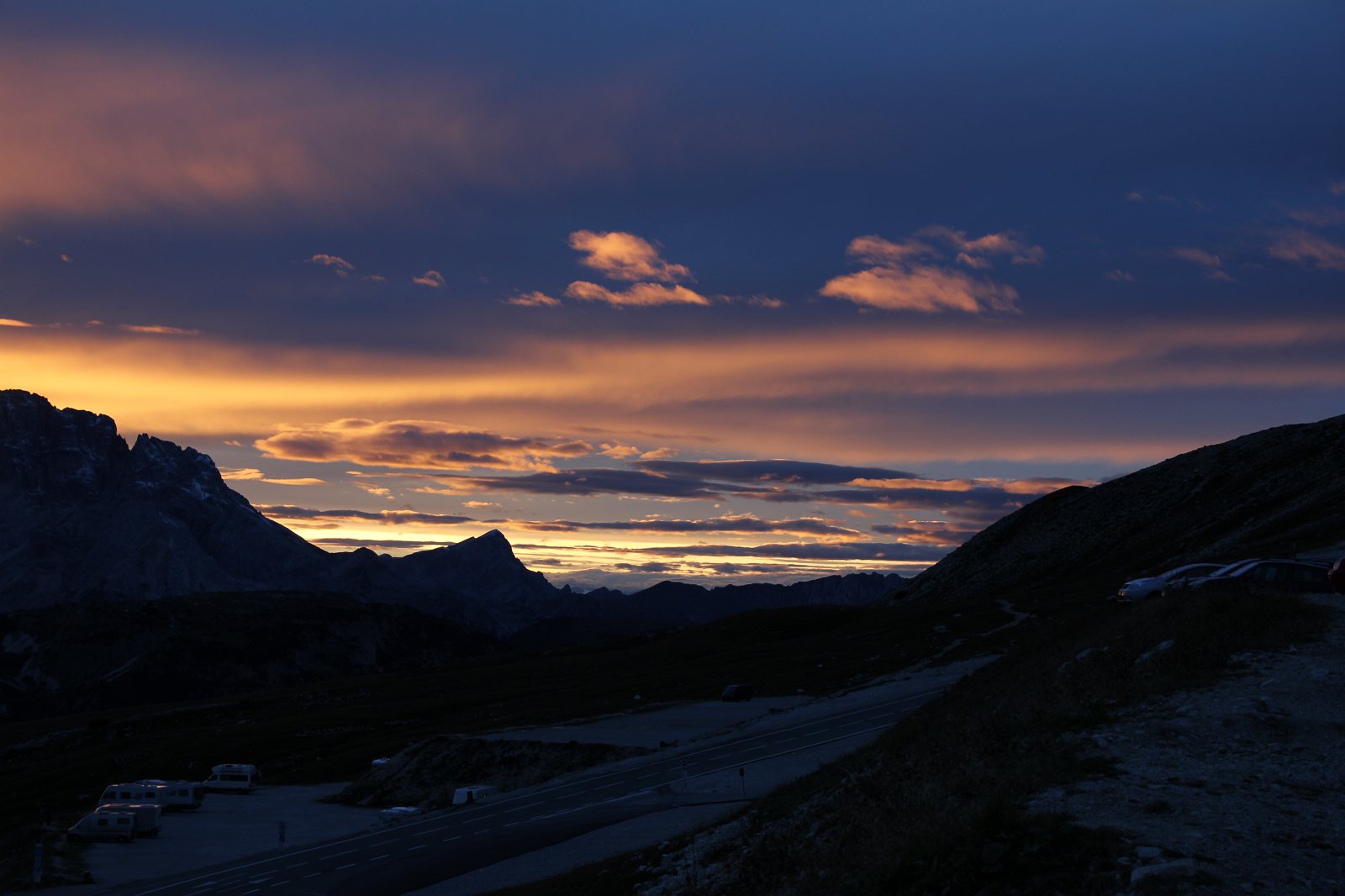 Pastelltöne beim Sonnenuntergang